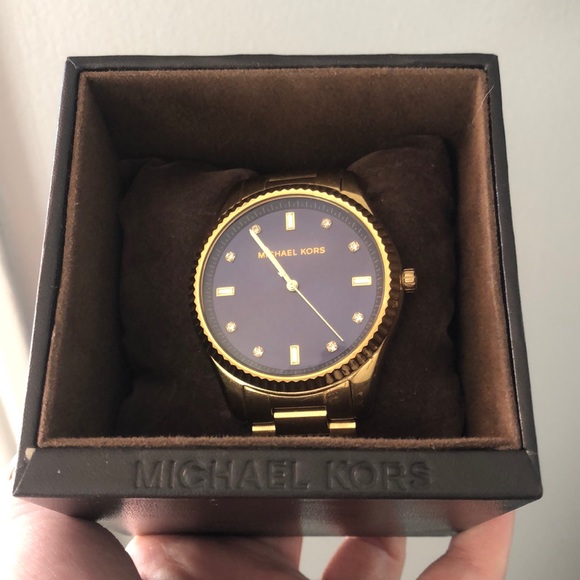 MK Michael Kors Blue Faced Watch